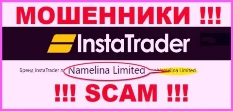 Namelina Limited - это владельцы жульнической организации InstaTrader