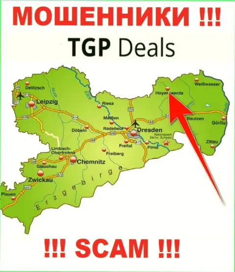 Оффшорный адрес регистрации организации TGP Deals неправдив - кидалы !