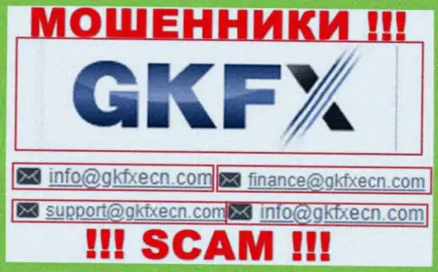 В контактной инфе, на web-сервисе мошенников GKFX ECN, расположена вот эта электронная почта