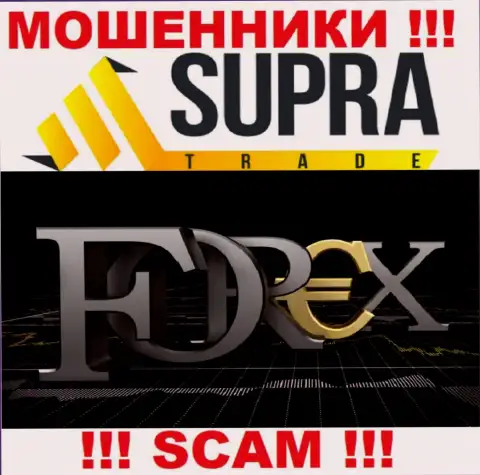 Не доверяйте финансовые активы Супра Трейд, потому что их сфера работы, Forex, разводняк
