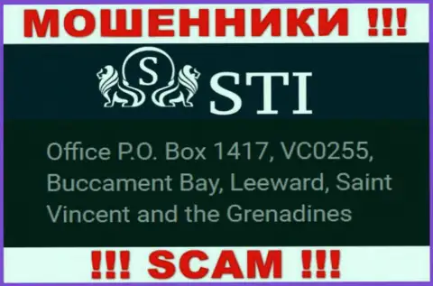 Сент-Винсент и Гренадины это юридическое место регистрации организации StokOptions Com