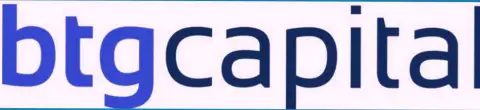 Логотип международного масштаба брокерской компании БТГ-Капитал Ком