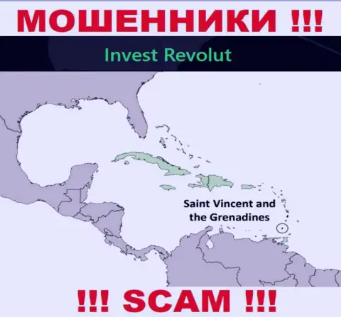 Invest-Revolut Com имеют регистрацию на территории - Kingstown, St Vincent and the Grenadines, остерегайтесь совместного сотрудничества с ними