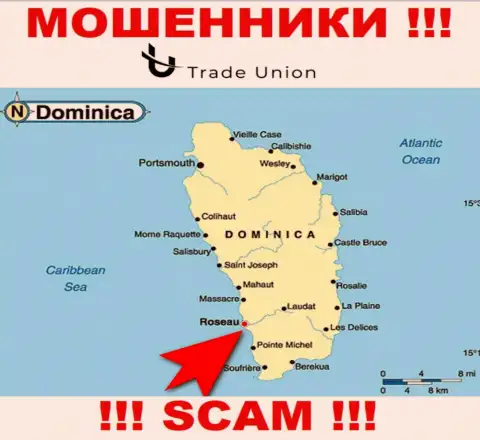 Commonwealth of Dominica - именно здесь официально зарегистрирована контора Трейд Юнион