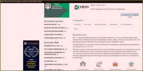 Обзор условий для торгов брокерской фирмы Киексо представлен в статье и на информационном сервисе directory financemagnates com